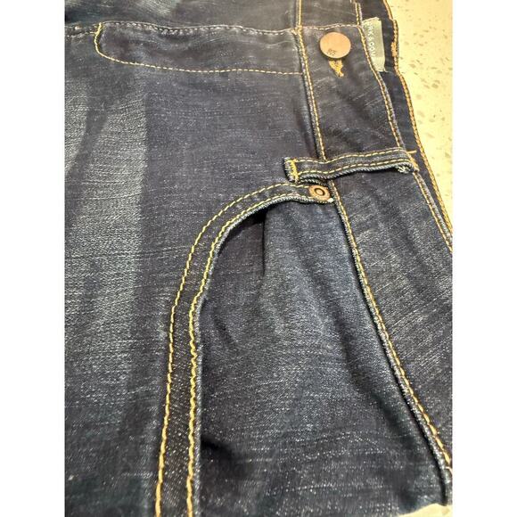 new york & company dark denim shorts womens size 10 - Picture 5 of 6